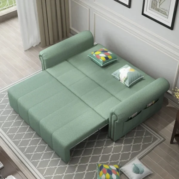 Roma Pullout Sofa Bed With Rolled Arms - Image 4