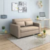 Modern Beige pull-out sofa bed 