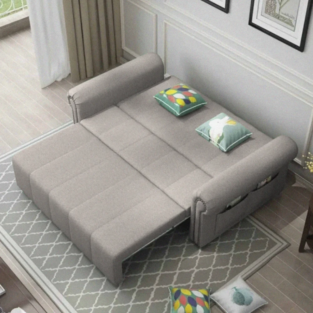 light gray fold Out Sofa Bed